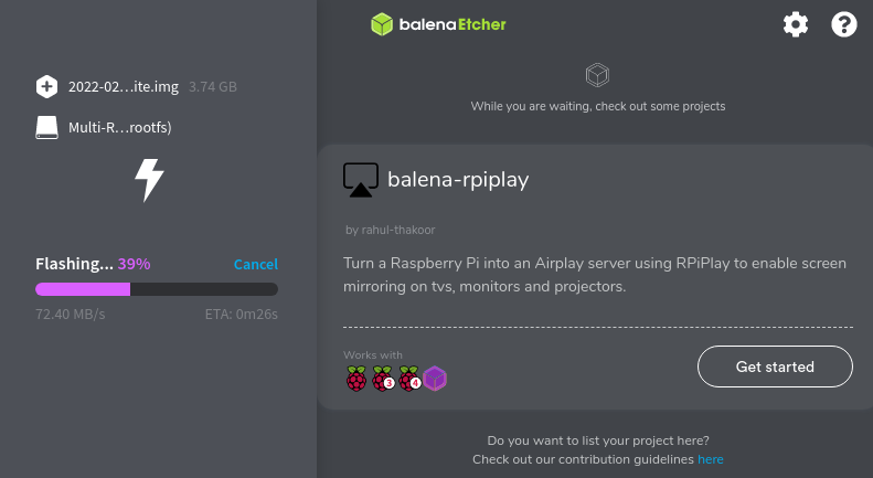 Balena Etcher step 5